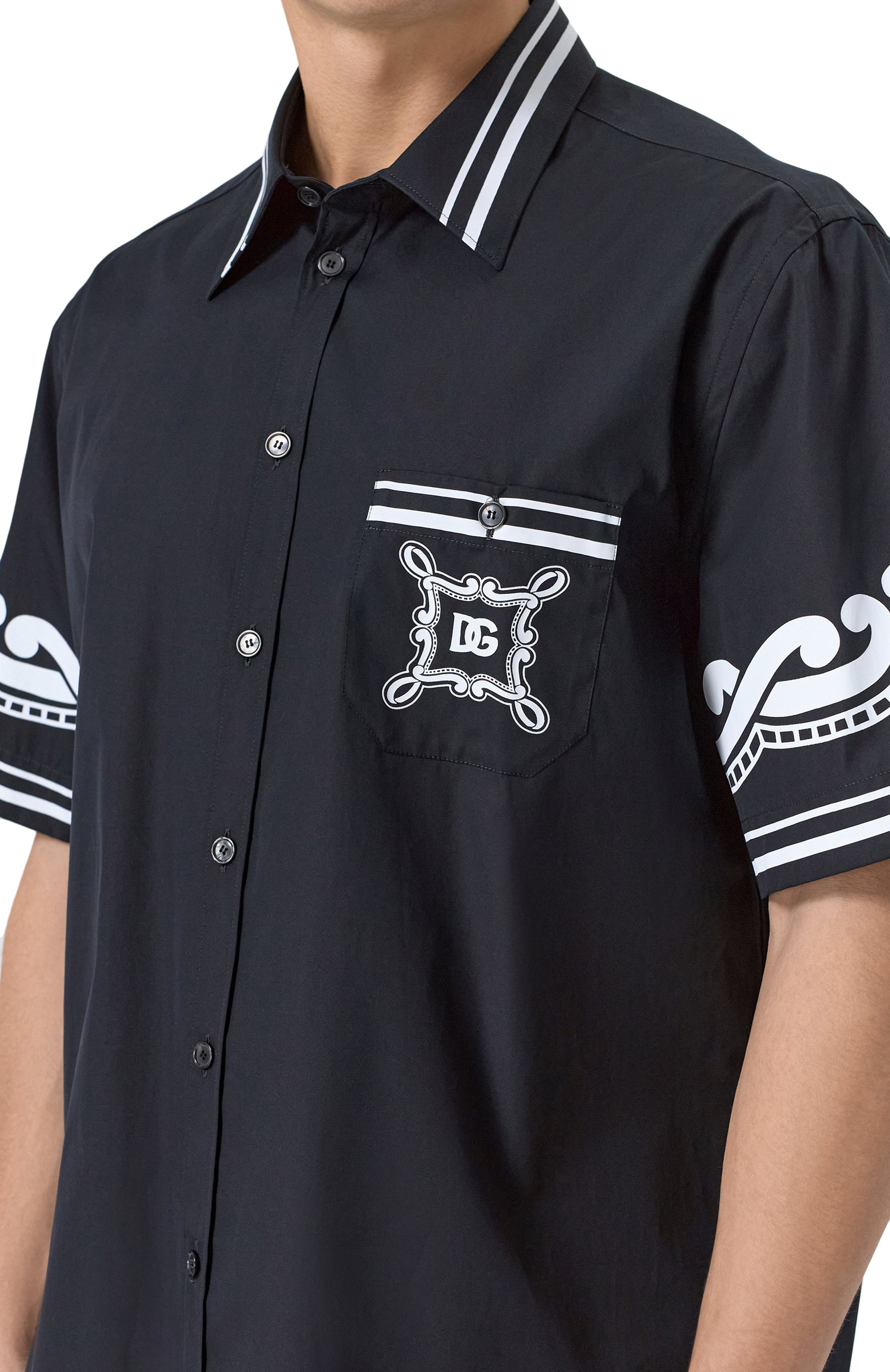 Хлопковая рубашка DOLCE & GABBANA, арт. G5LG9T/GI960, фото 5