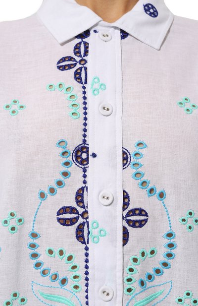 Рубашка из хлопка и льна CHARO RUIZ IBIZA, арт. 244200, фото 5