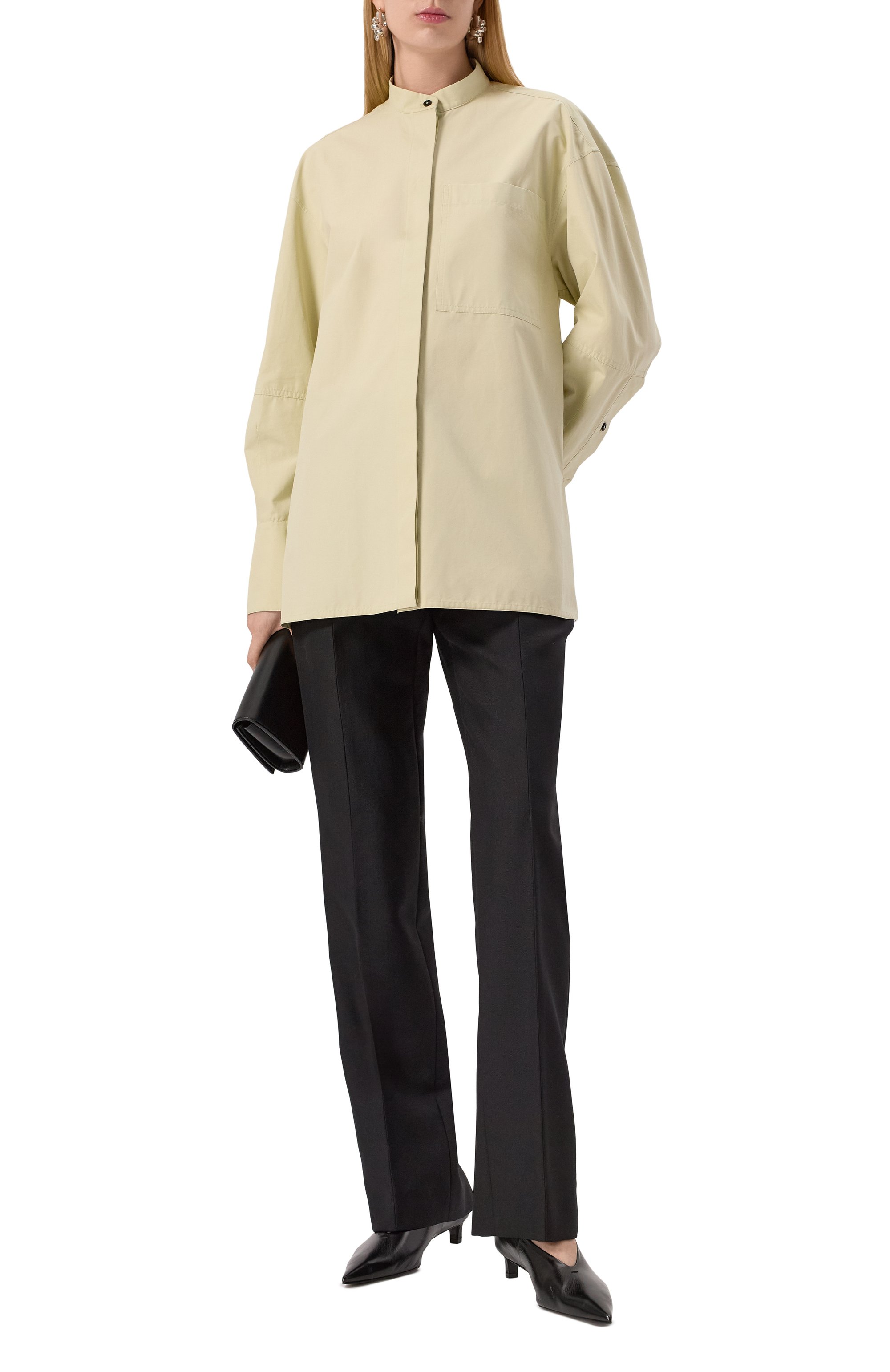 Хлопковая рубашка JIL SANDER, арт. J04DL0007/J45002, фото 2