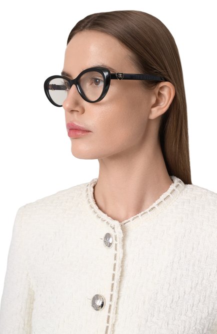 Женские оправа CHANEL черного цвета, арт. 3466-C622 | Фото 2 (Нос: Не проставлено; Региональные ограничения белый список (Axapta Mercury): Не проставлено)