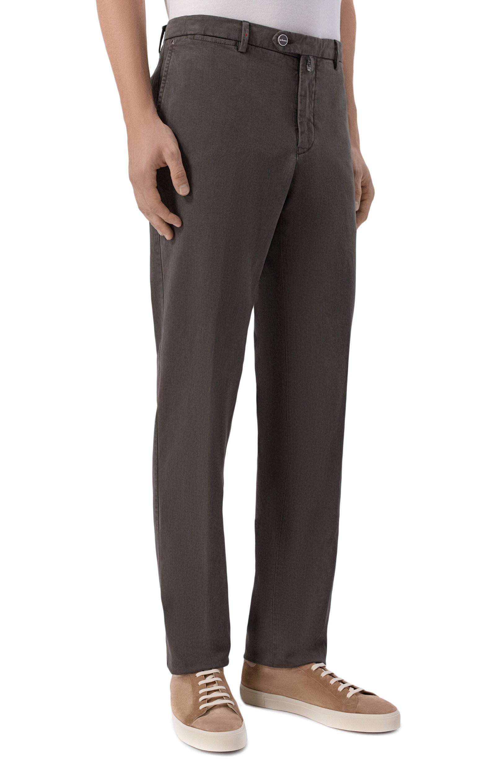 Брюки из лиоцелла и хлопка KITON, арт. UFPP79K0106L, фото 3
