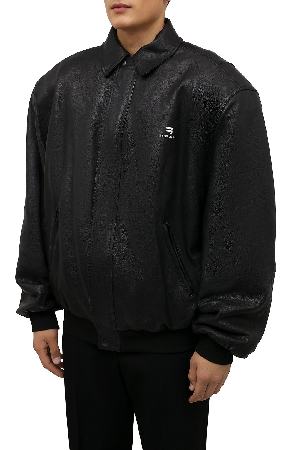 Кожаный бомбер BALENCIAGA, арт. 674318/TLS01, фото 3