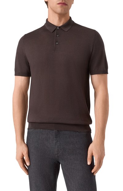 Шелковое поло CORNELIANI, арт. 25M541-2525170, фото 3