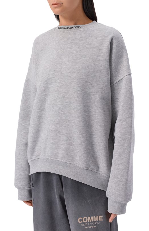 Хлопковый свитшот Comme des Fuckdown CFABW01370 Серый  CFABW01370 Фото 3