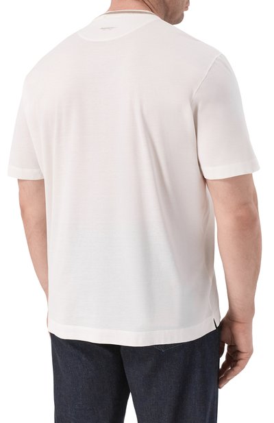 Футболка из хлопка и шелка CORTIGIANI, арт. 4AJ635, фото 4