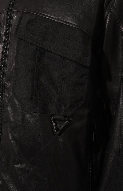 Кожаная куртка BOSS ORANGE, арт. 50485091, фото 5