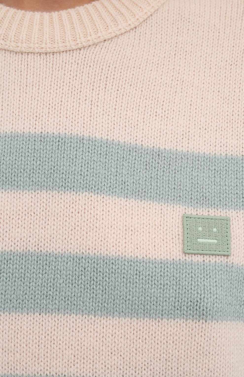 Шерстяной свитер ACNE STUDIOS светло-бежевого цвета по цене 28500 руб., арт. C60041/W, фото 5 Шерстяной свитер ACNE STUDIOS, арт. C60041/W, фото 5