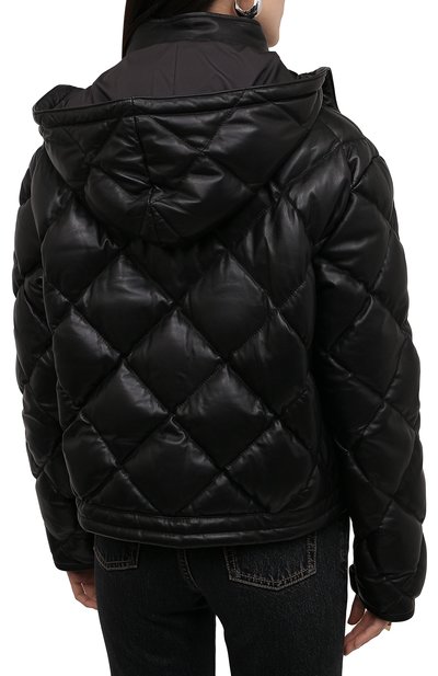 Кожаная куртка с капюшоном SAINT LAURENT, арт. 672898/YC2SW, фото 4