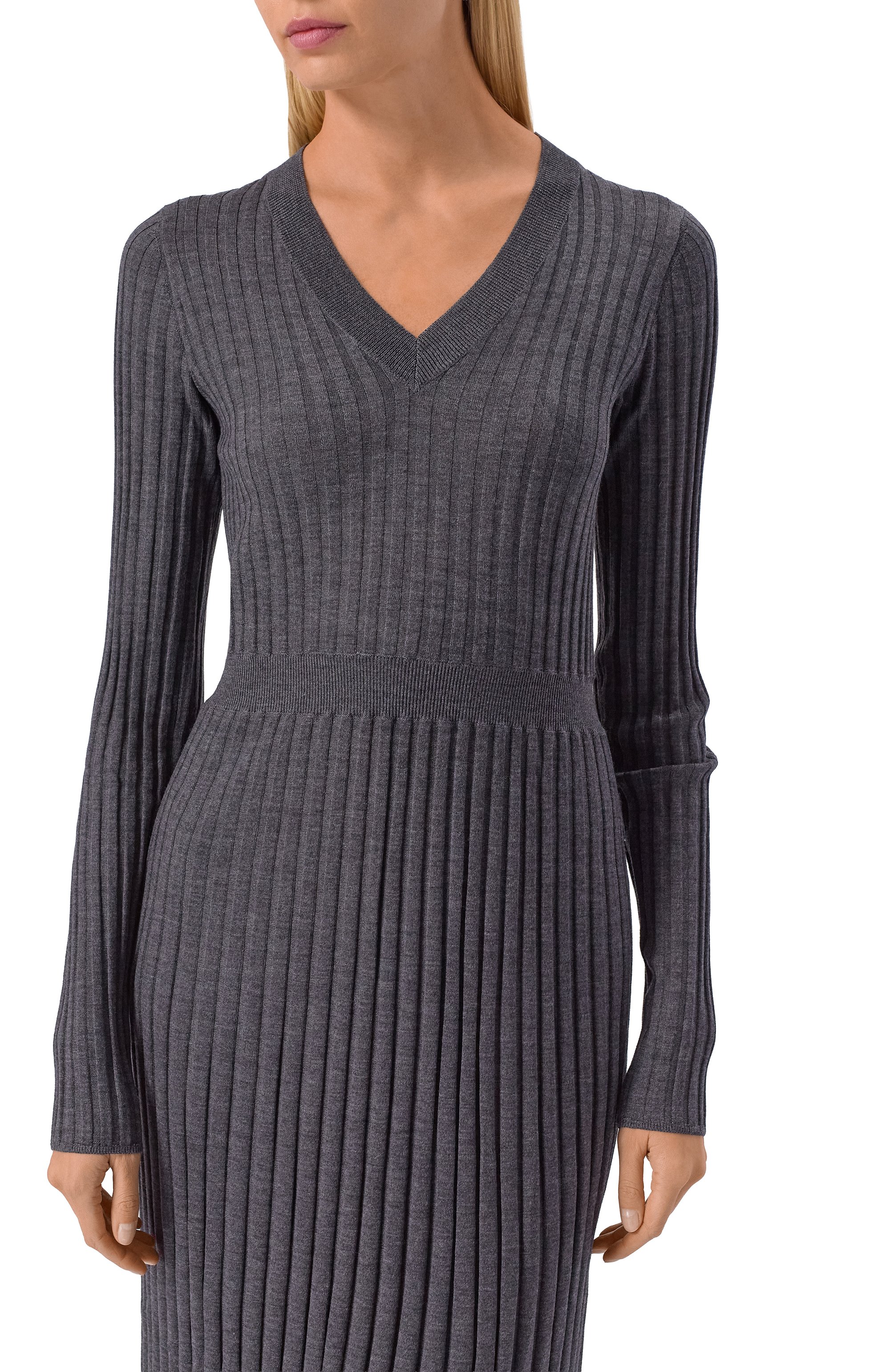 Шерстяное платье BRUNELLO CUCINELLI, арт. MHR895A92, фото 4