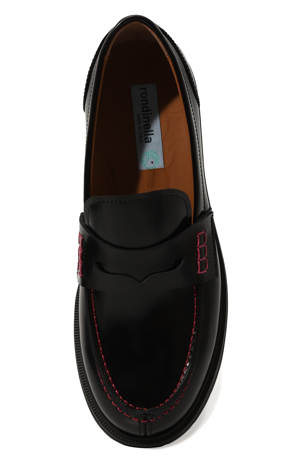 Кожаные пенни-лоферы RONDINELLA, арт. 12137B/37-42, фото 4