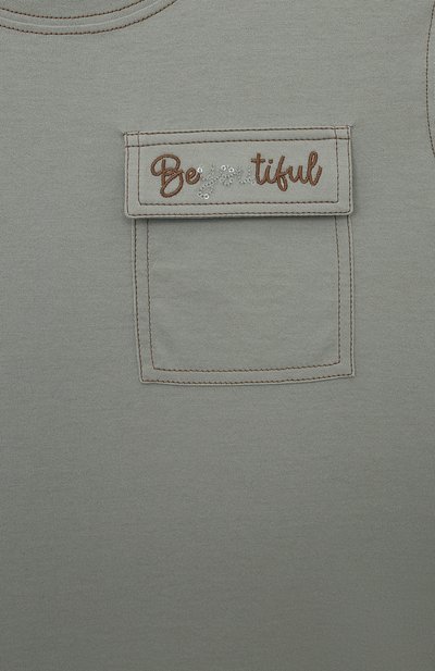 Хлопковая футболка BRUNELLO CUCINELLI, арт. B0A45T278A, фото 3