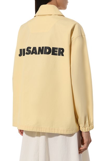 Хлопковая куртка JIL SANDER желтого цвета по цене 161500 руб., арт. J04AM0001-J45063, фото 4 Хлопковая куртка JIL SANDER, арт. J04AM0001-J45063, фото 4