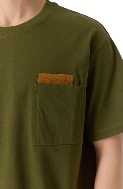Хлопковая футболка BOTTEGA VENETA, арт. 838924/V4N50, фото 5
