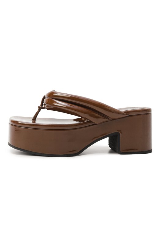 Лакированные сабо Dries Van Noten WS251/1544/189 Коричневый  WS251/1544/189 Фото 4