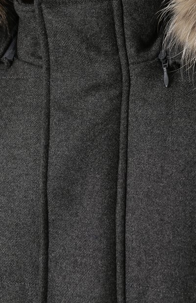 Шерстяная куртка на молнии с меховой отделкой капюшона ELEVENTY PLATINUM, арт. 979SP0198 SP022018, фото 5