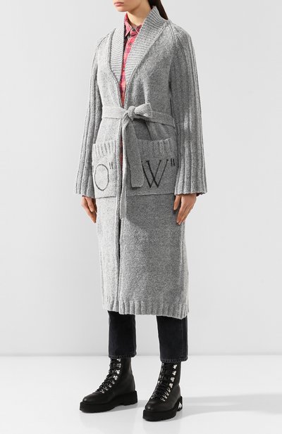 Кардиган с поясом OFF-WHITE, арт. 0WHB009F19F980500500, фото 3