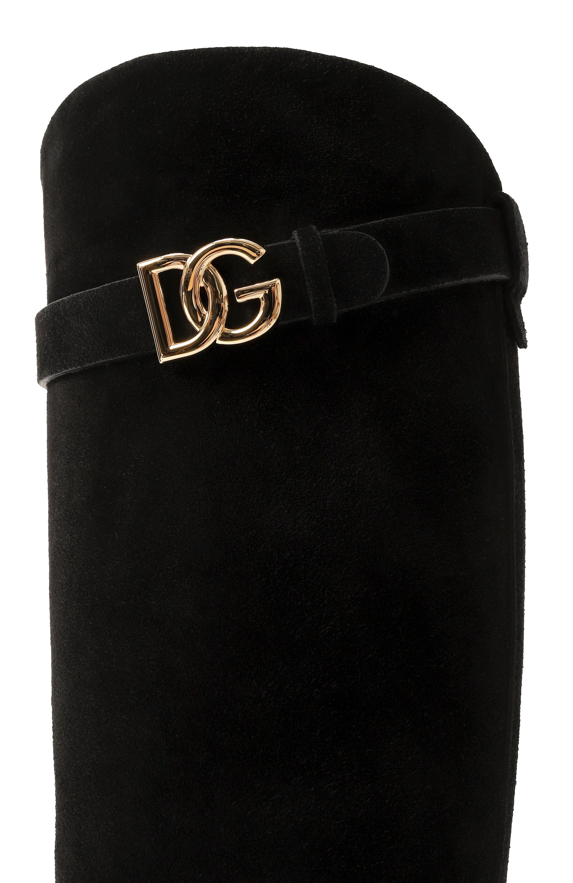 Замшевые сапоги day classic DOLCE & GABBANA черного цвета по цене 117000 руб., арт. CU1141/AS915, фото 7 Замшевые сапоги day classic DOLCE & GABBANA, арт. CU1141/AS915, фото 7