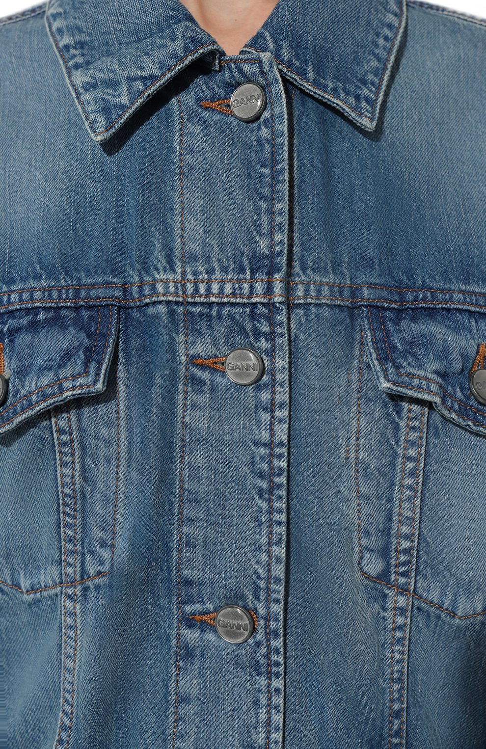 Джинсовая куртка GANNI, арт. J1373, фото 5
