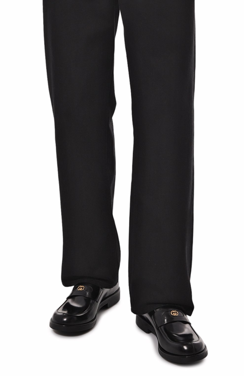 Кожаные лоферы GUCCI, арт. 658224 10R30, фото 3