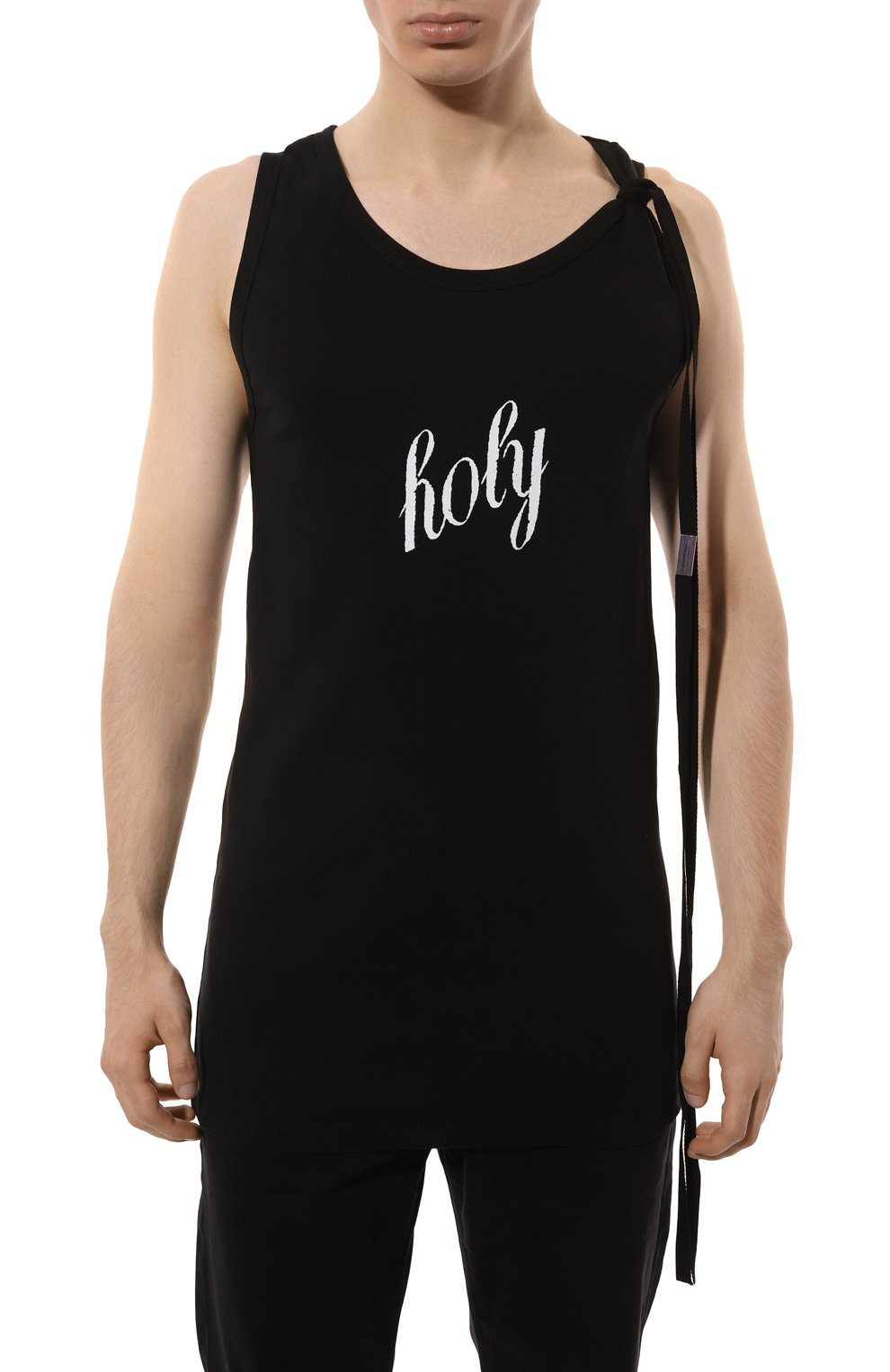 Хлопковая майка ANN DEMEULEMEESTER, арт. C000-M-JT020-12-FA045-099, фото 3