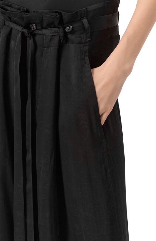 Брюки из вискозы и шелка Ann Demeulemeester B0012744/FA611 Чёрный  B0012744/FA611 Фото 5