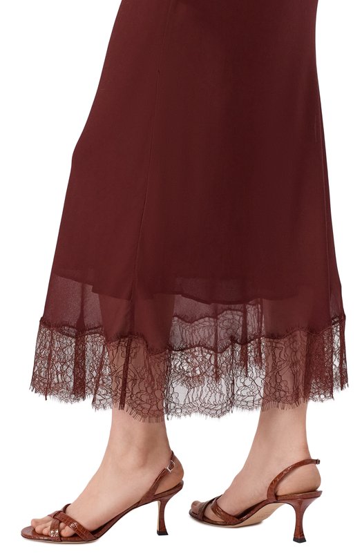 Кожаные босоножки Elsy 70 Jimmy Choo ELSY 70/CCL Коричневый  ELSY 70/CCL Фото 2