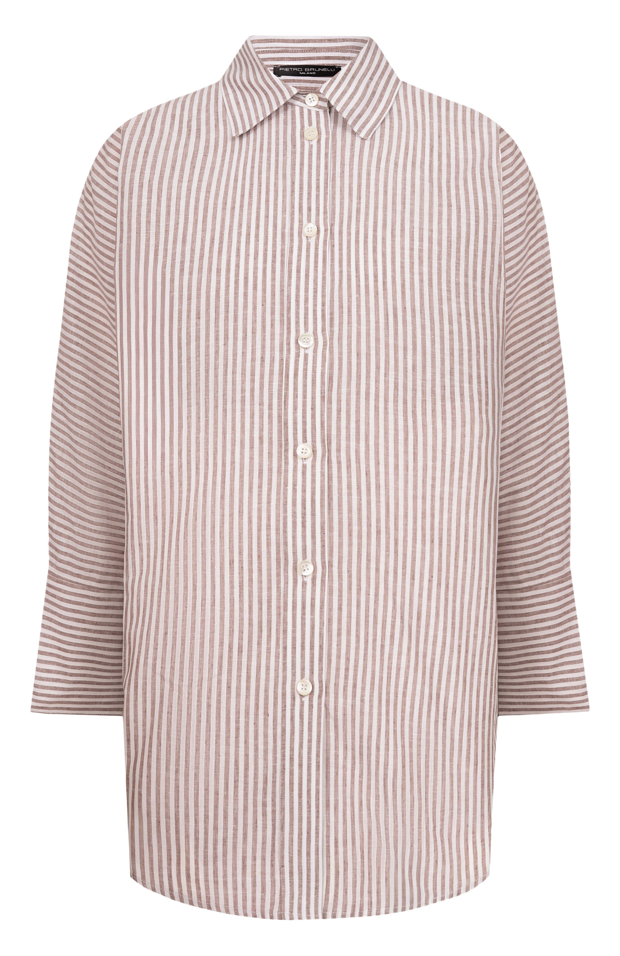 Рубашка изо льна и хлопка PIETRO BRUNELLI, арт. CA2514/LI0028, фото 1