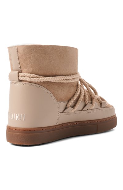 Замшевые полусапоги classic INUIKII бежевого цвета по цене 29950 руб., арт. 1001.003.0122, фото 5 Замшевые полусапоги classic INUIKII, арт. 1001.003.0122, фото 5