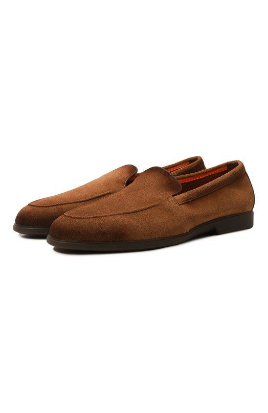 фото Замшевые лоферы santoni