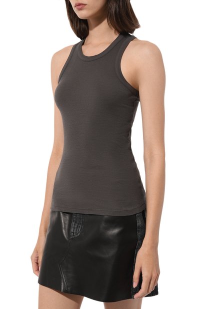 Хлопковая майка PENCE темно-серого цвета по цене 12300 руб., арт. D0MINGA/K-55/40109-J004, фото 3 Хлопковая майка PENCE, арт. D0MINGA/K-55/40109-J004, фото 3