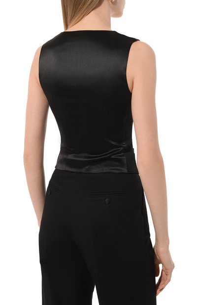 Жилет из шерсти и шелка DOLCE & GABBANA, арт. F79H5T/GDCI8, фото 4