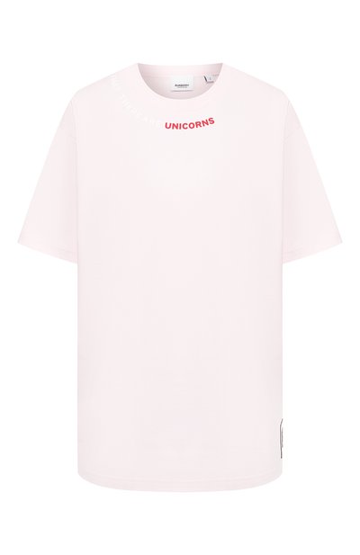 Женская хлопковая футболка BURBERRY, арт. 8029564