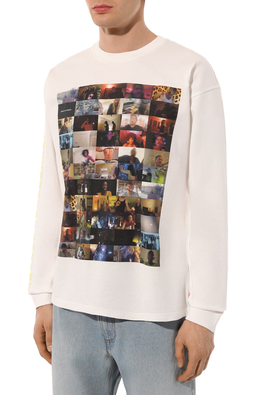 Хлопковый лонгслив DIESEL, арт. A16491/0AKAK, фото 3