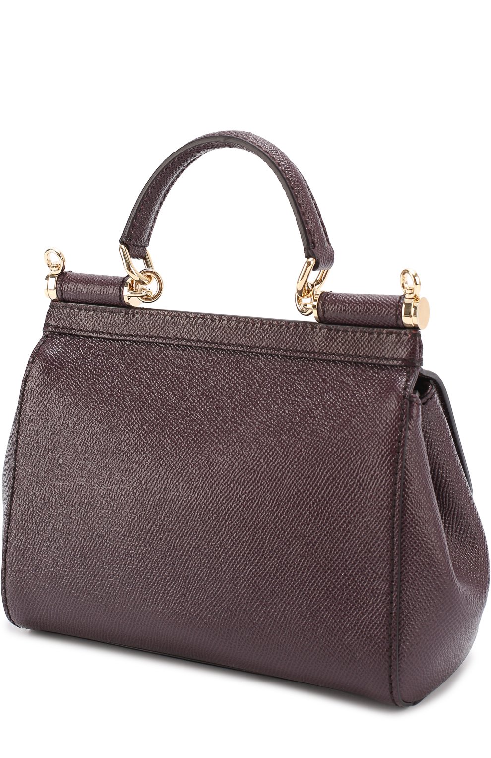Сумка sicily small DOLCE & GABBANA бордового цвета по цене 159500 руб., арт. 0116/BB6003/A1001, фото 3 Сумка sicily small DOLCE & GABBANA, арт. 0116/BB6003/A1001, фото 3