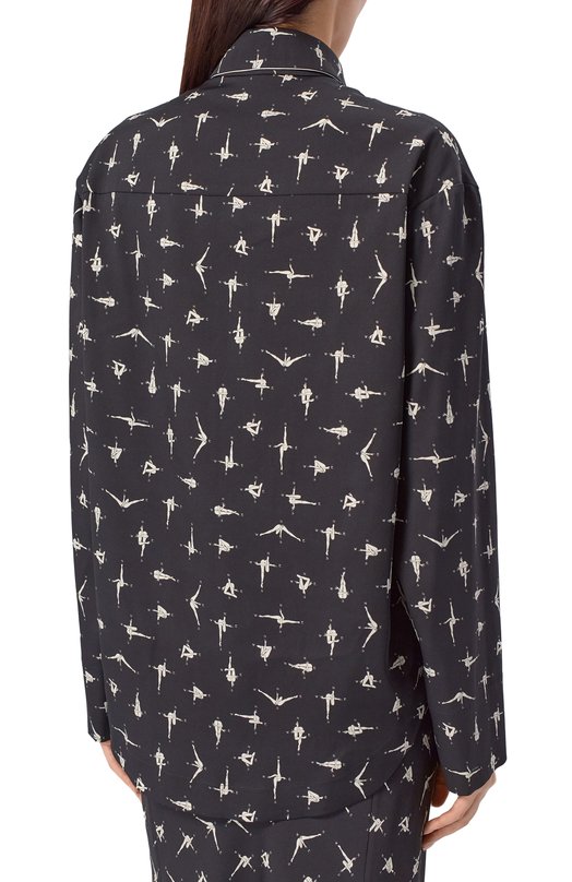 Шелковая рубашка Gooroo SH020-2008-9012-FW25/26 Чёрный  SH020-2008-9012-FW25/26 Фото 4