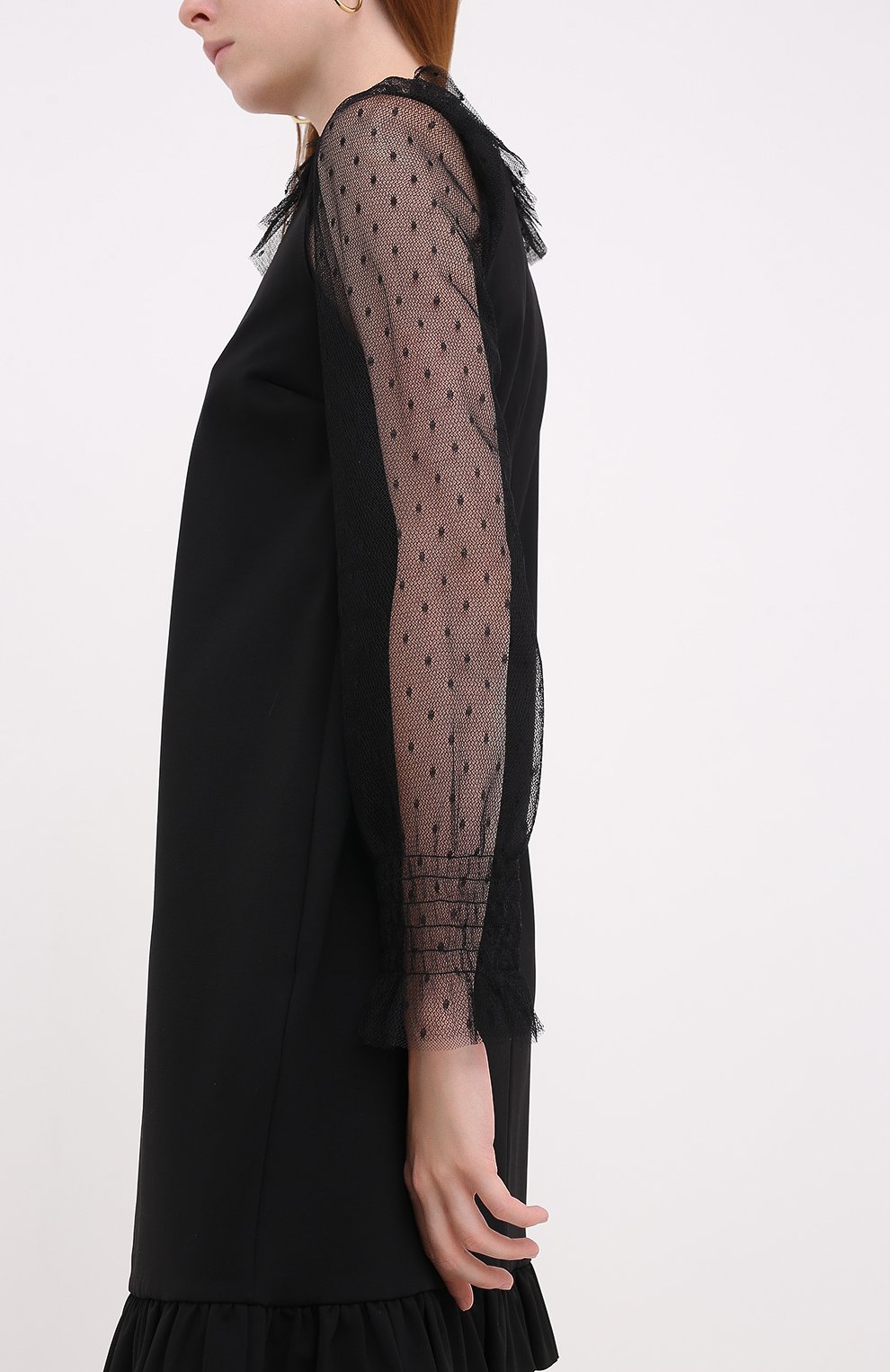 Платье REDVALENTINO черного цвета по цене 44600 руб., арт. UR3MJ04X/5C7, фото 4 Платье REDVALENTINO, арт. UR3MJ04X/5C7, фото 4