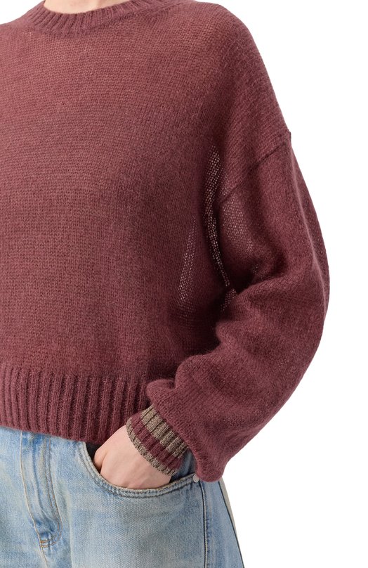 Свитер Brunello Cucinelli M2I780110P Бордовый  M2I780110P Фото 5
