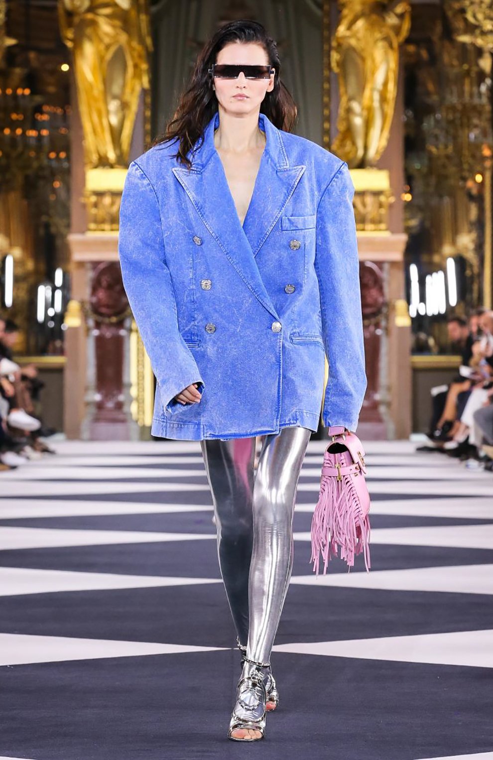 Хлопковый жакет/джинсовый BALMAIN, арт. TF07136/D027, фото 6