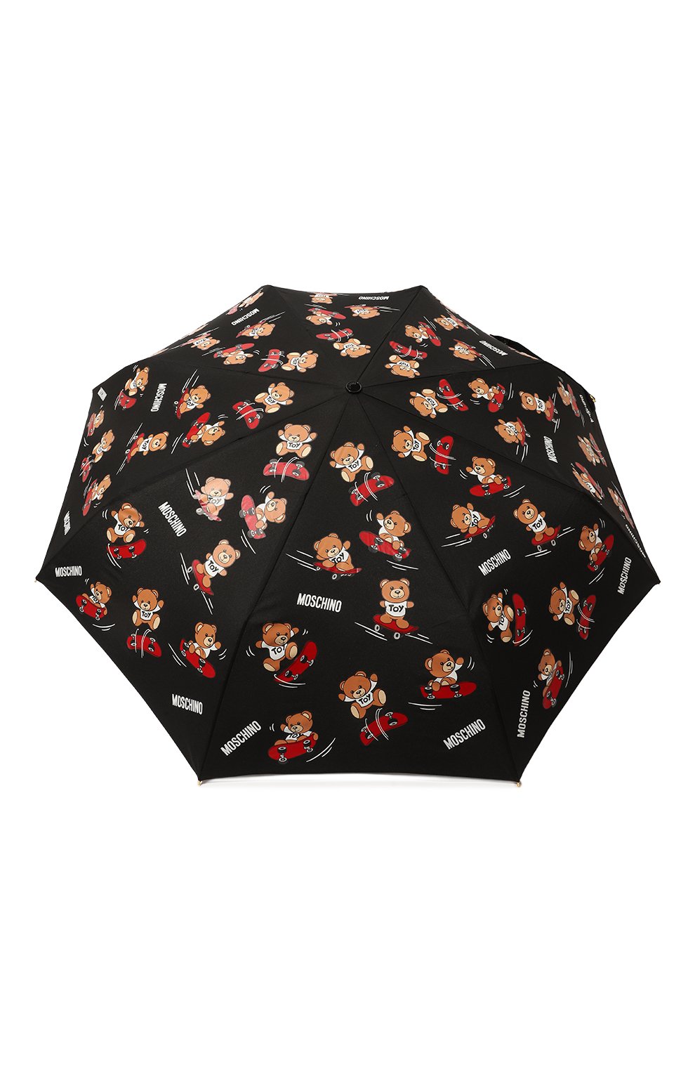 Складной зонт MOSCHINO черного цвета по цене 10800 руб., арт. 8340-0PENCL0SEA, фото 1 Складной зонт MOSCHINO, арт. 8340-0PENCL0SEA, фото 1