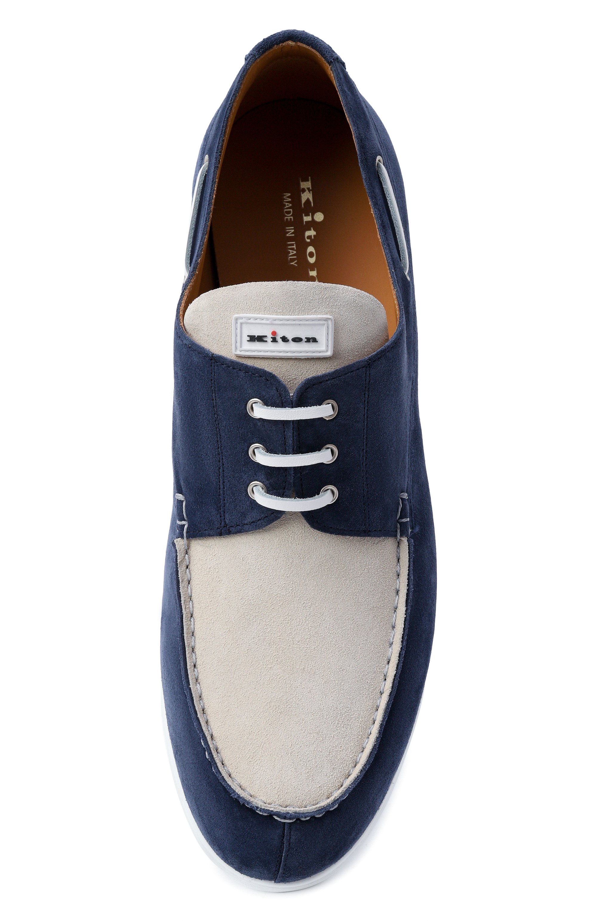 Замшевые топсайдеры KITON, арт. USSA085N01416, фото 5