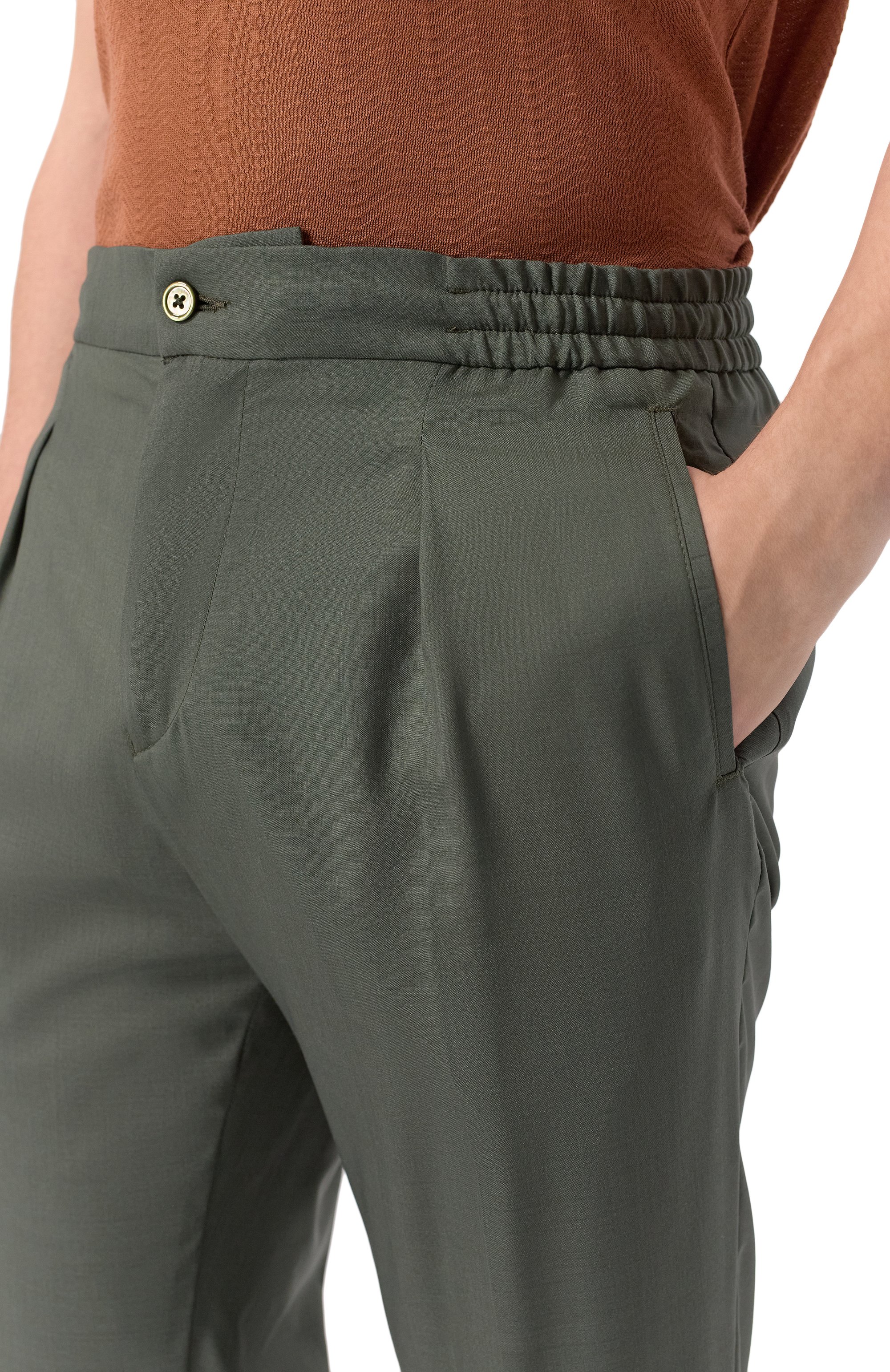 Брюки из шерсти и шелка MARCO PESCAROLO, арт. CHIAIA/5122, фото 5