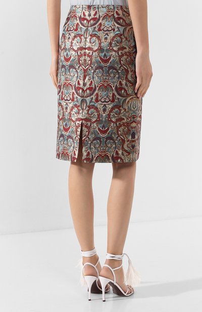 Юбка DRIES VAN NOTEN синего цвета по цене 47500 руб., арт. 201-10802-9367, фото 4 Юбка DRIES VAN NOTEN, арт. 201-10802-9367, фото 4