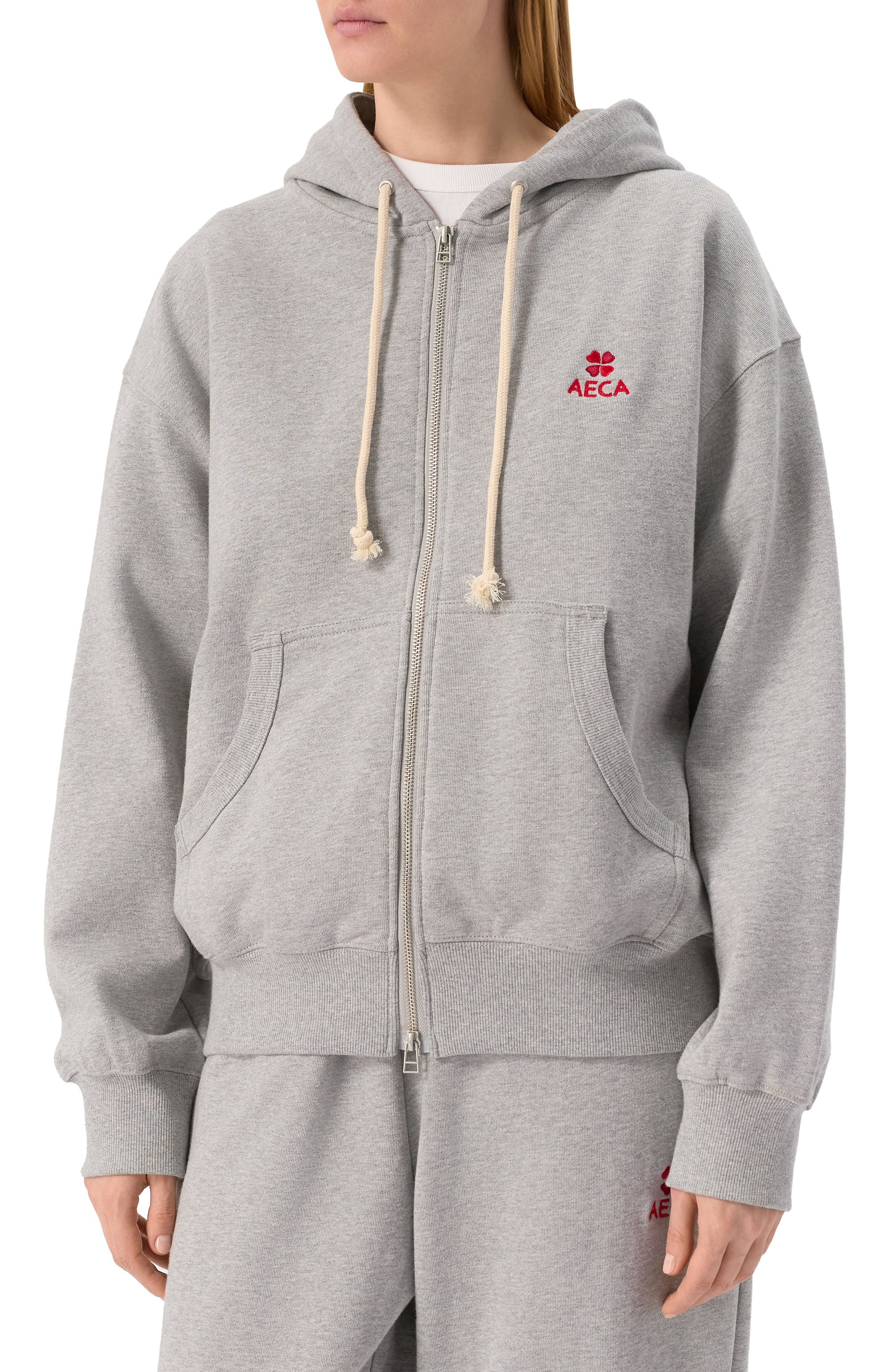 Хлопковая толстовка AECA WHITE, арт. AWCMFWBDTSZSO001C0.GREY (M), фото 3