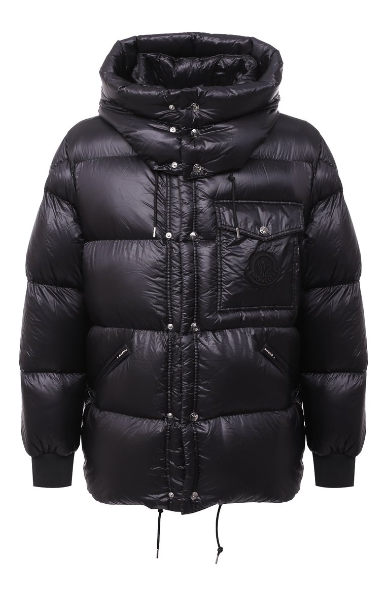 Мужская пуховик lamentin MONCLER черного цвета, арт. F2-091-1B583-00-539WF | Фото 1 (Материал внешний: Синтетический материал; Материал утеплителя: Пух и перо; Материал подклада: Синтетический материал; Рукава: Длинные; Мужское Кросс-КТ: Верхняя одежда, Пуховик-верхняя одежда, пуховик-короткий; Стили: Кэжуэл, Гранж; Кросс-КТ: Пуховик, Куртка; Длина (верхняя одежда): До середины бедра, Короткие; Материал сплава: Проставлено; Драгоценные камни: Проставлено)