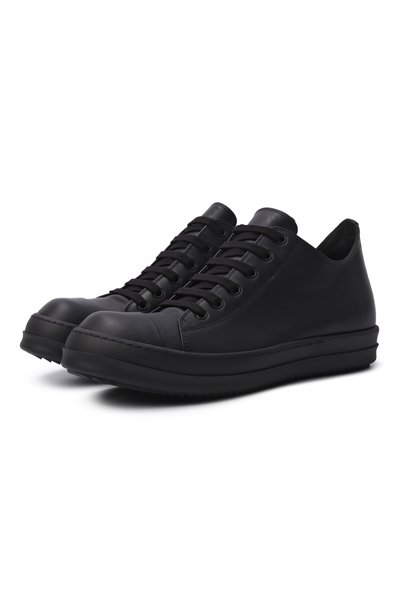 Мужские кожаные кеды tower low RICK OWENS, арт. RU02F4891/LC0