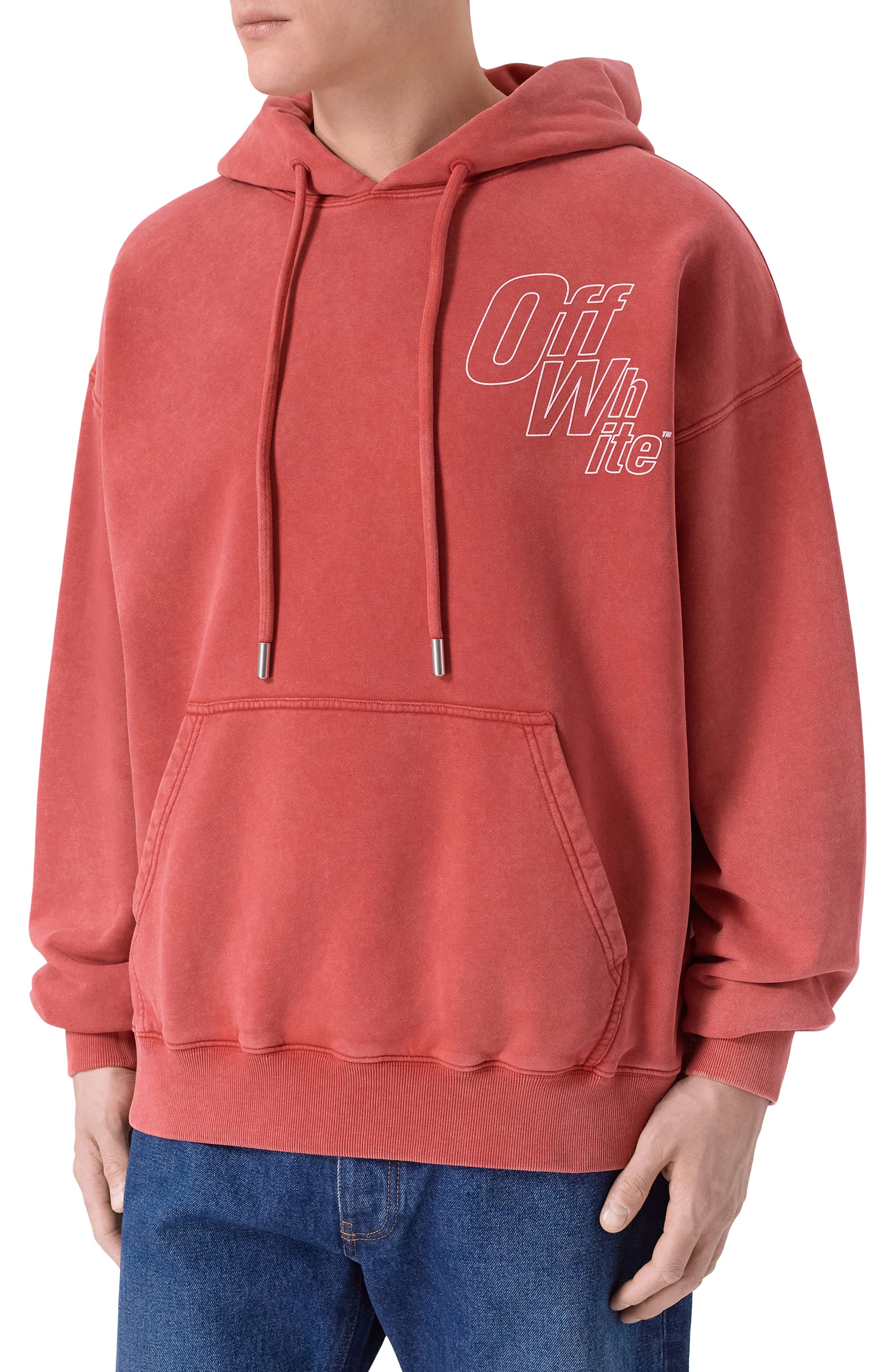 Хлопковое худи OFF-WHITE, арт. 0MBB085F25FLE00K, фото 3