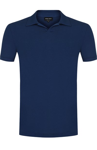 Поло из вискозы с короткими рукавами GIORGIO ARMANI, арт. 3ZSF51/SJP4Z, фото 1