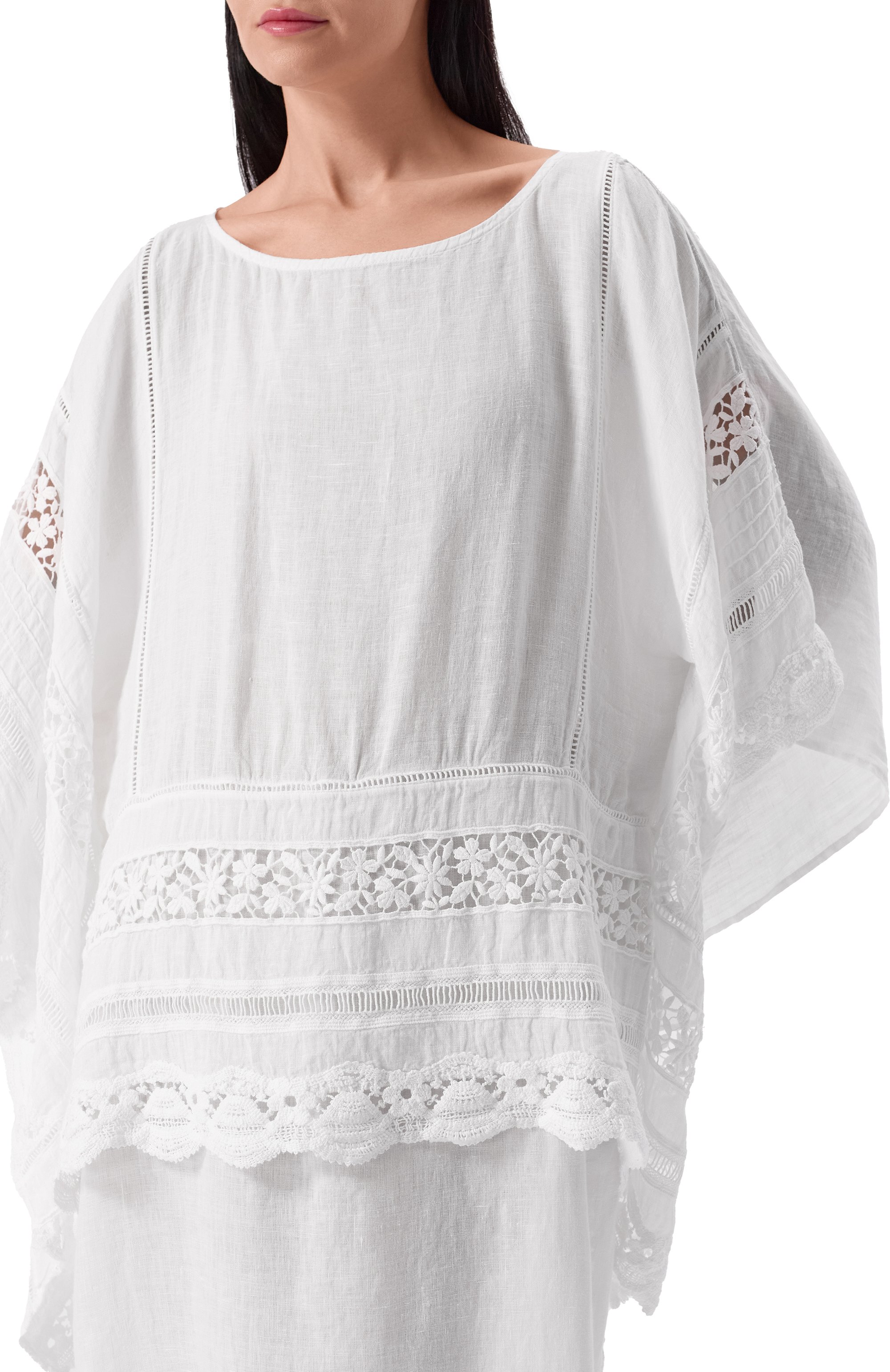 Льняное платье 120% LINO белого цвета по цене 79150 руб., арт. 32ALIW4PJU/000D703, фото 5 Льняное платье 120% LINO, арт. 32ALIW4PJU/000D703, фото 5