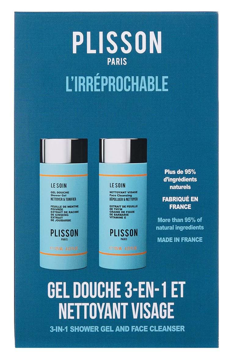 Мужское набор the irreprochable (2x125ml) PLISSON бесцветного цвета, арт. PLSNPR907 | Фото 1 (Региональные ограничения белый список (Axapta Mercury): Не проставлено; Нос: Не проставлено; Назначение: Для тела, Для лица; Косметика кросс-кт: Уход М; �Обьем косметики: 2x125ml)