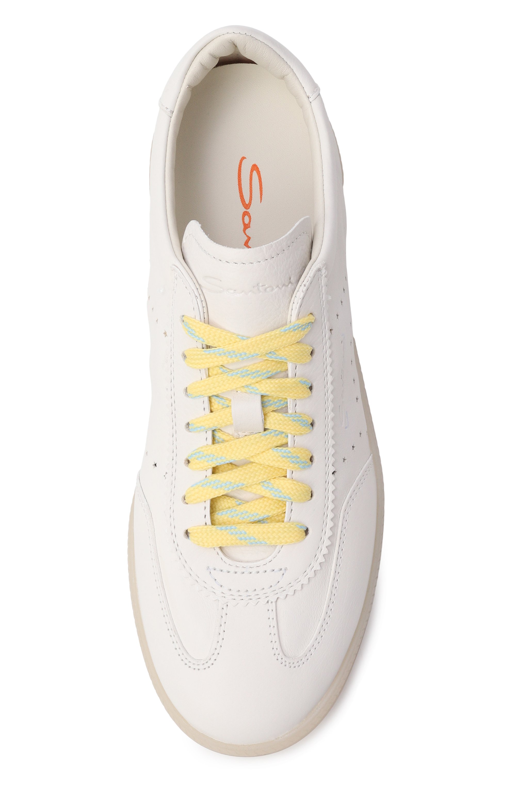 Кожаные кеды SANTONI, арт. WBPG61340TITTFDD, фото 6